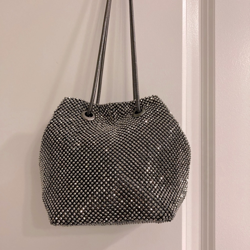 Evening Bag with Chain. NEW. CUTE Bucket Bag.